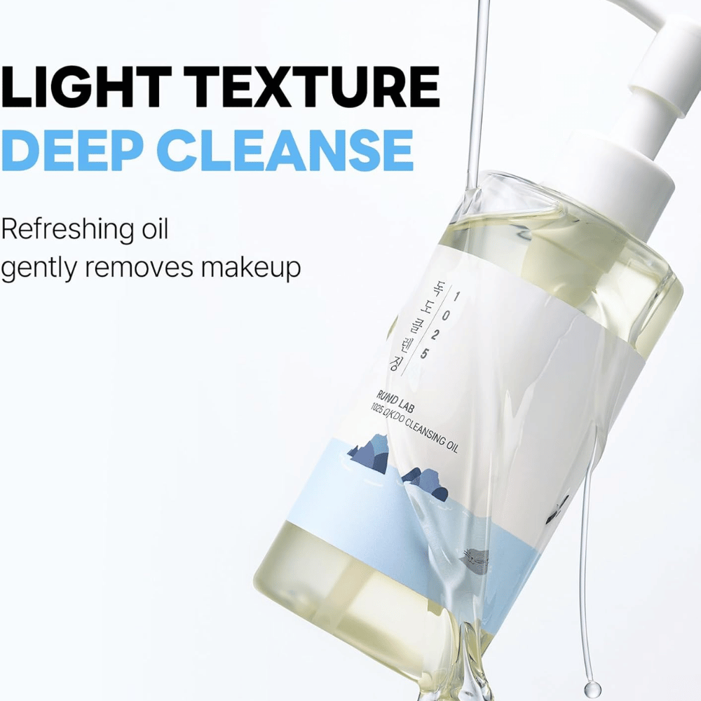 Round Lab olio detergente Dokdo con formula leggera che idrata la pelle mentre rimuove trucco e impurità