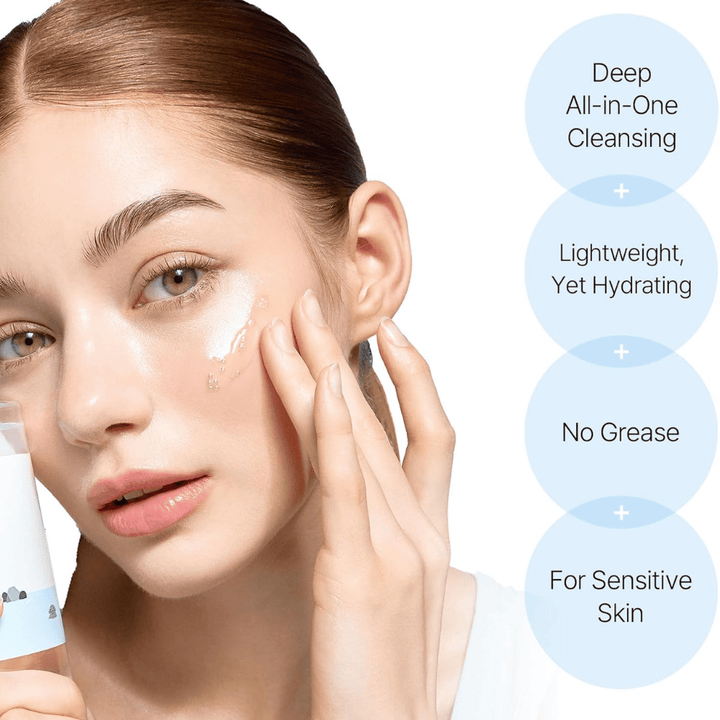 Detergente viso di Round Lab con olio detergente ad azione profonda che pulisce i pori delicatamente senza lasciare una patina grassa