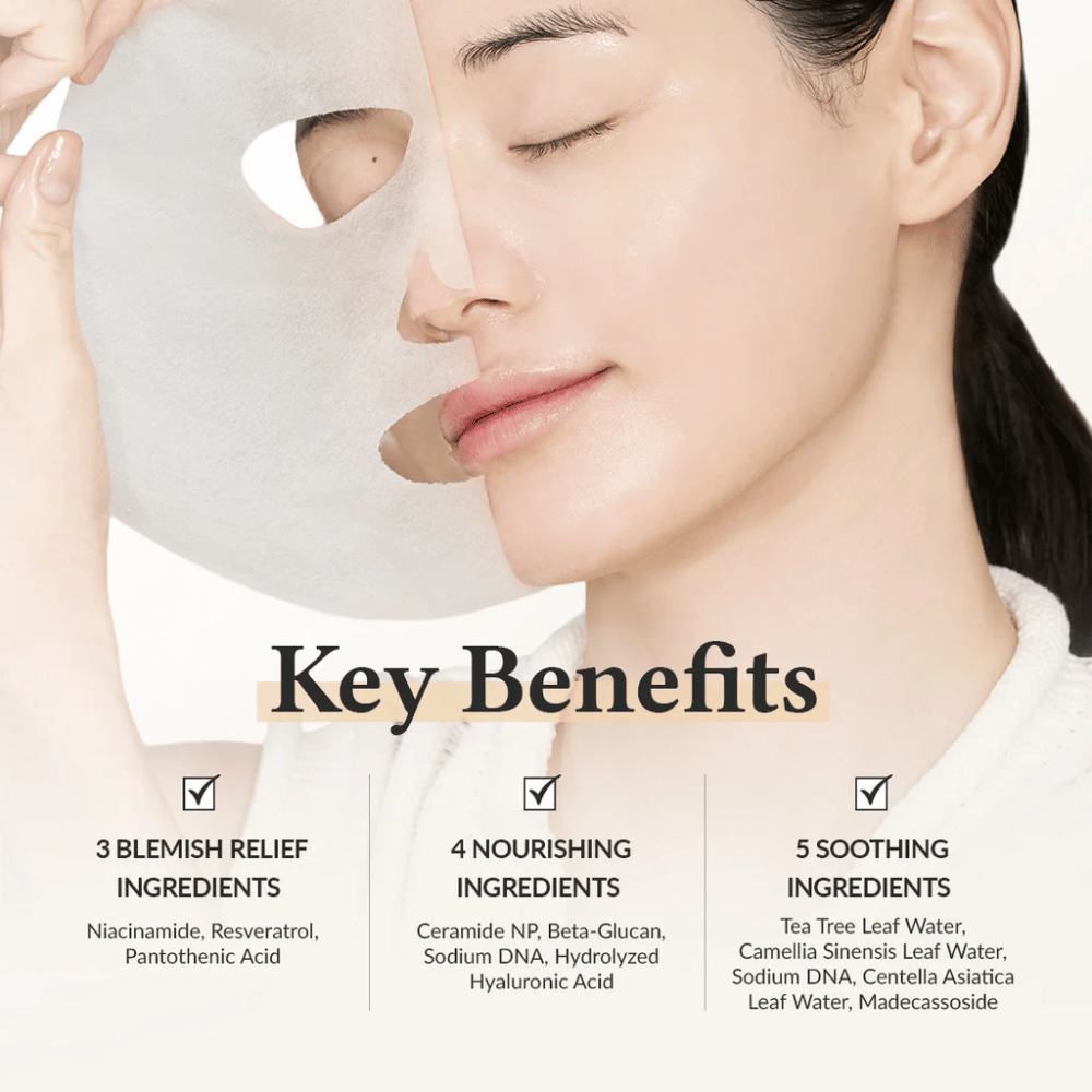 Dr. Althea 345 Relief Cream Mask con niacinamide, resveratrolo e ceramide per un effetto lenitivo, idratante e rinforzante per la pelle