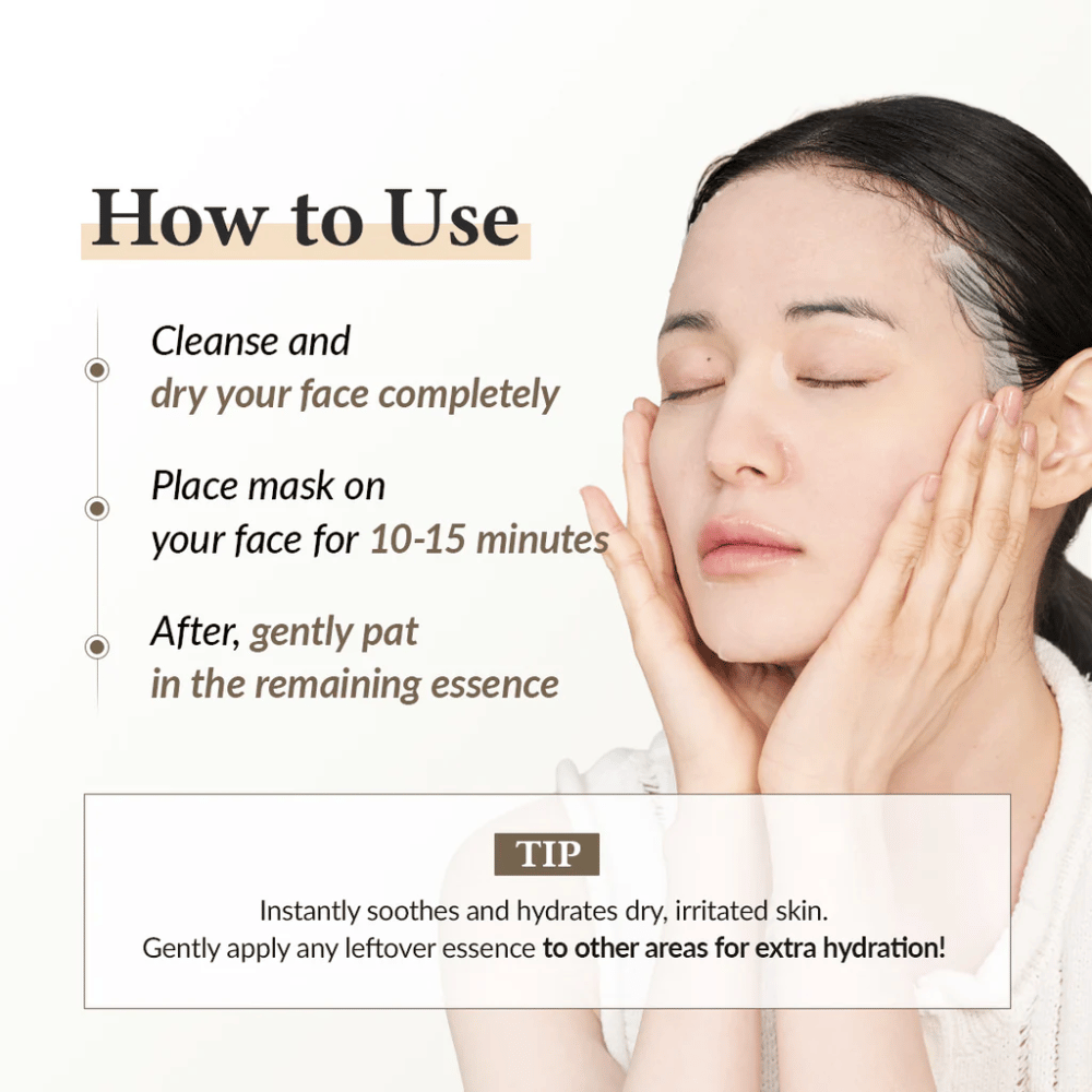 Come usare Dr. Althea 345 Relief Cream Mask sheet mask - applicare per 10-15 minuti per una pelle idratata e lenita