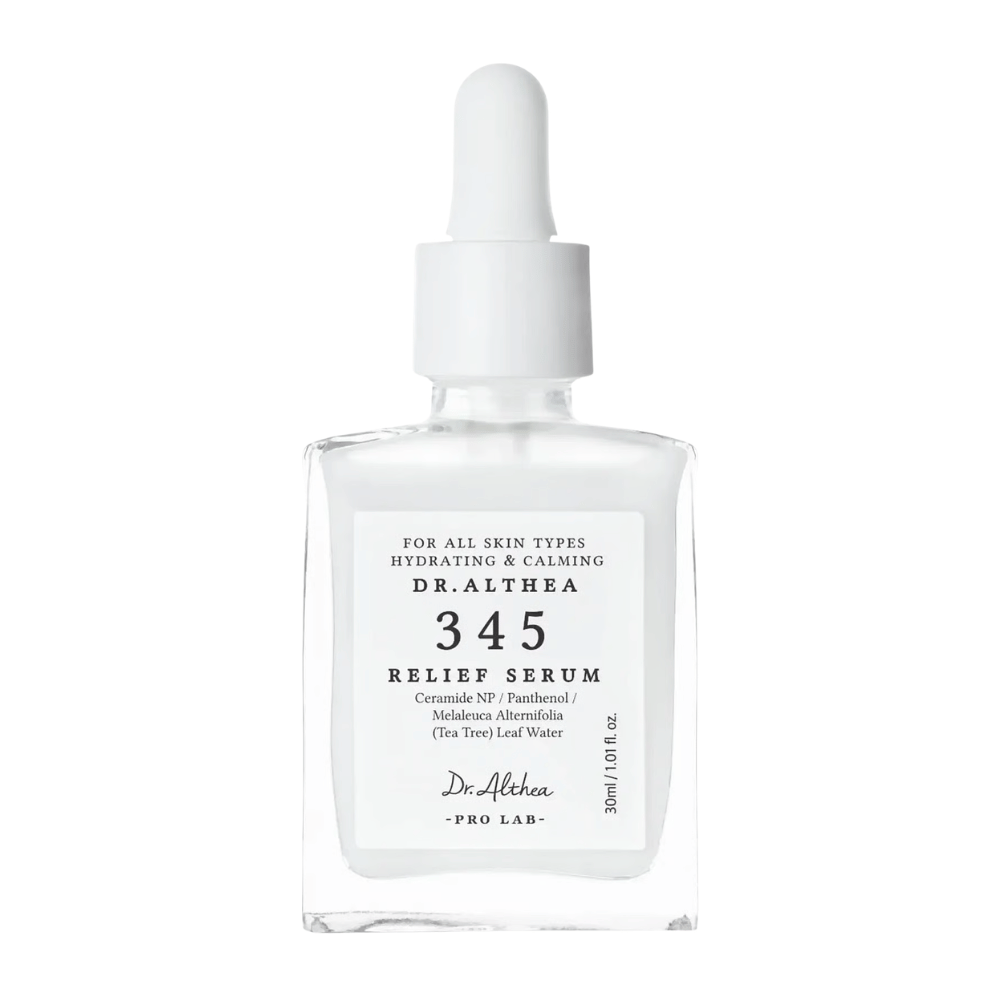 Dr. Althea 345 Relief Serum 30 ml – siero viso lenitivo per pelli sensibili con ceramidi, pantenolo e ingredienti idratanti.