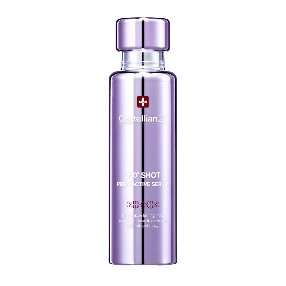 Centellian24 360º Shot PDRN Active Serum – siero PDRN coreano in bottiglia viola per aumentare l'elasticità, idratazione profonda e pelle più soda e tonica.