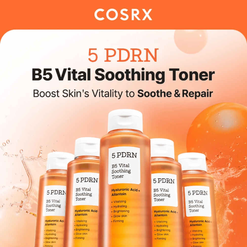 COSRX 5 PDRN B5 Vital Soothing Toner 280 ml potenzia la vitalità della pelle e ripara la pelle secca e stressata