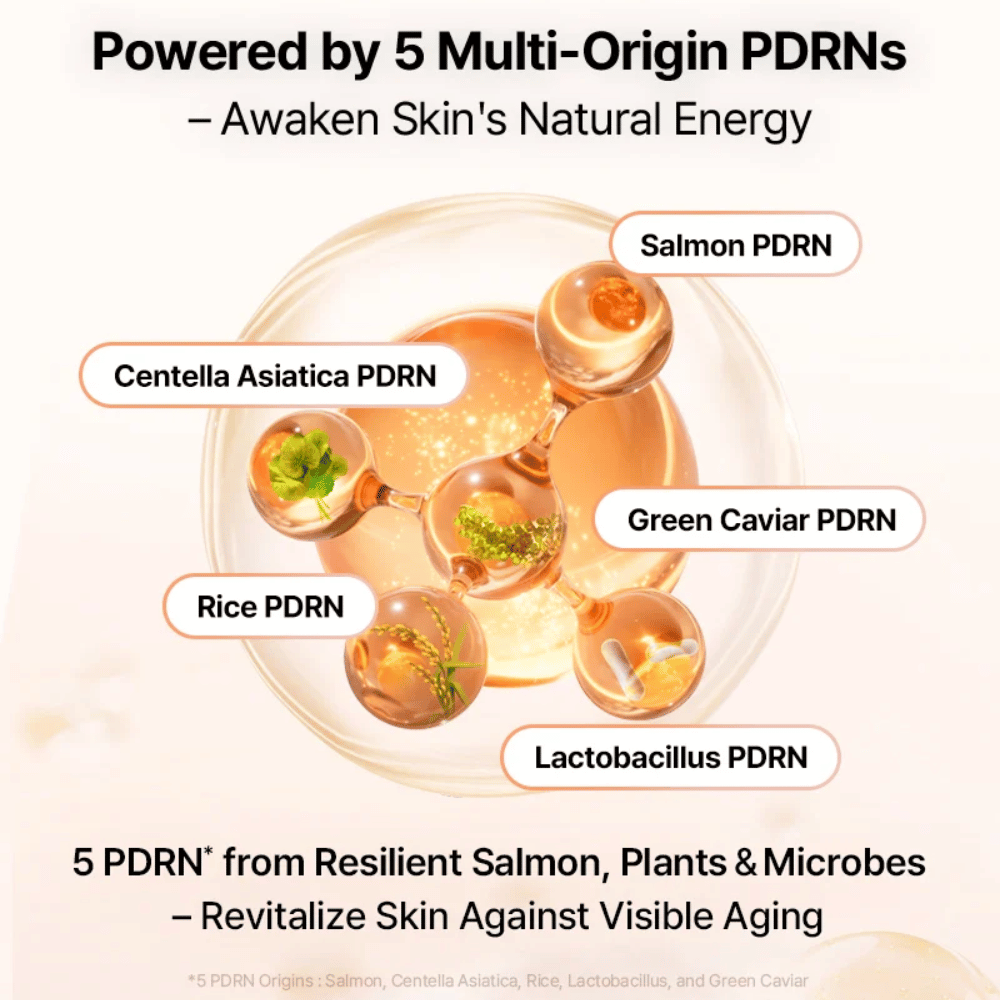 COSRX 5 PDRN Hydrogel Mask con multi-origin PDRN da salmone, centella asiatica, riso, lactobacillus e caviale verde per rinnovamento della pelle ed effetto anti-età