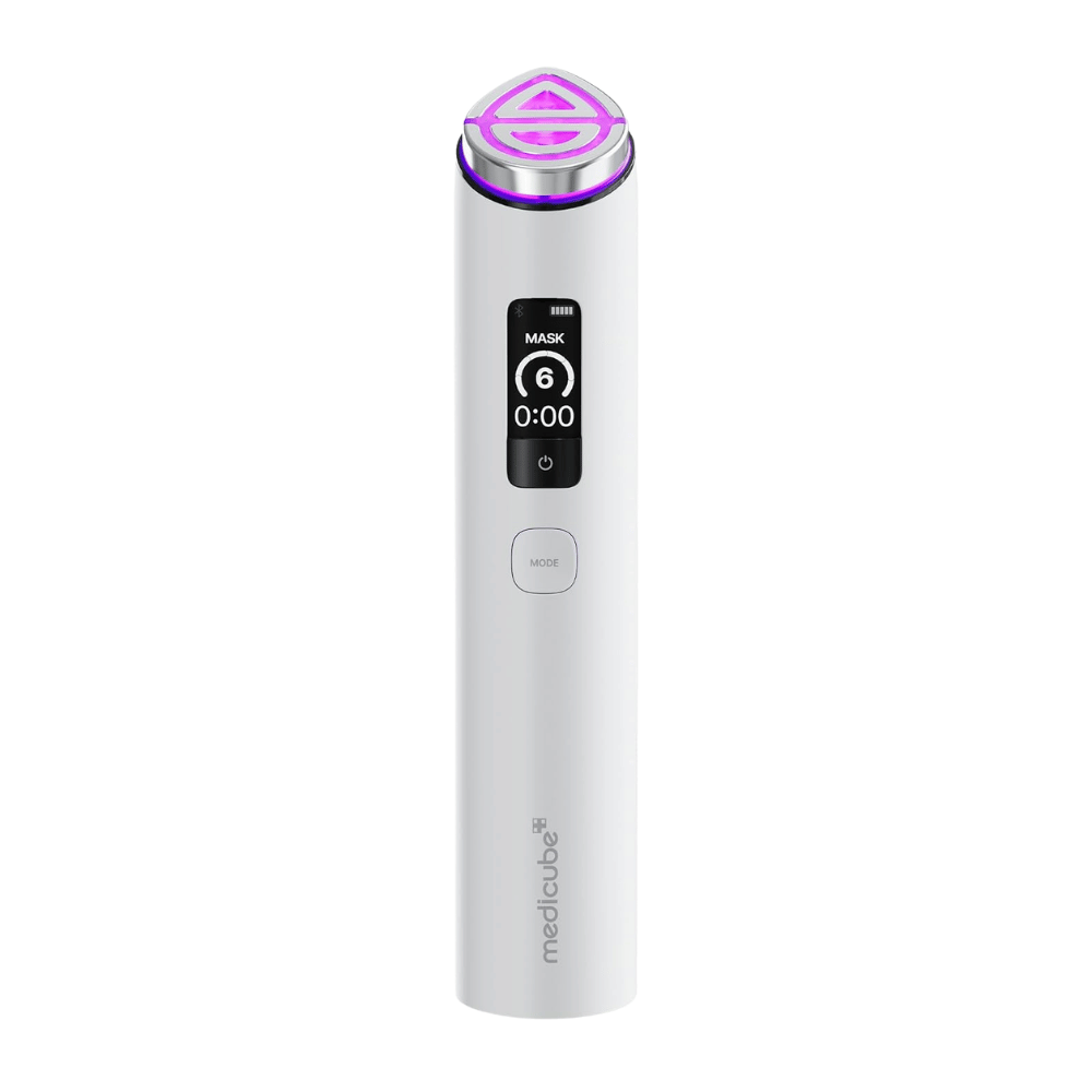 medicube AGE-R Booster Pro X2 Dispositivo elettrico per la cura della pelle bianco con Mask Mode per un maggiore assorbimento dei prodotti per la cura della pelle