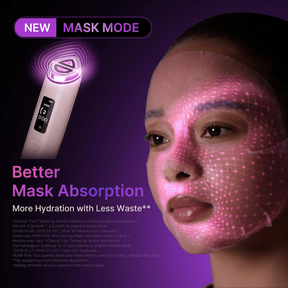 medicube AGE-R Booster Pro X2 Mask Mode per un migliore assorbimento delle maschere viso e una maggiore idratazione