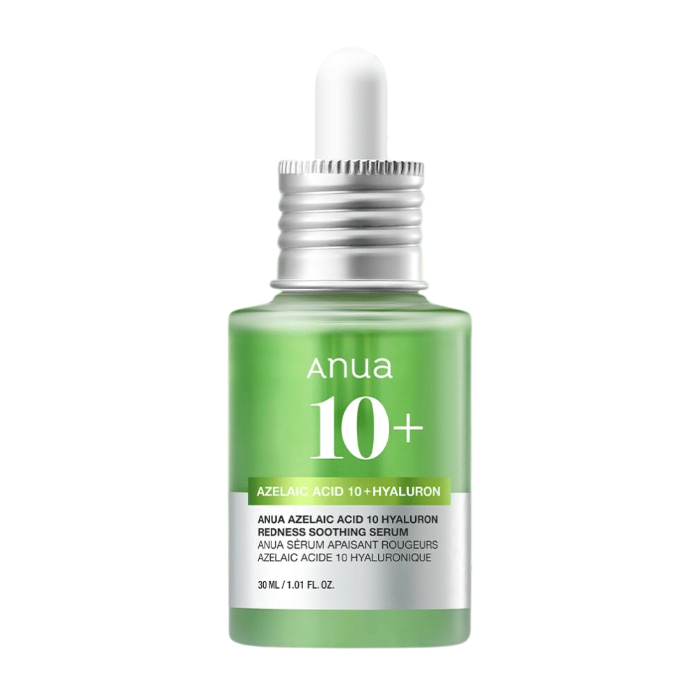 ANUA Azelaic Acid 10+ Hyaluron Serum calma il rossore e idrata efficacemente la pelle. Contiene acido azelaico e acido ialuronico per ridurre l'irritazione e rafforzare la barriera cutanea. Perfetto per la pelle sensibile. Usare quotidianamente per risultati visibili.