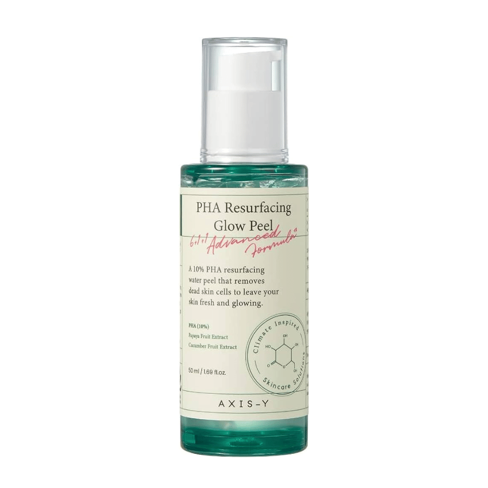Una bottiglia AXIS - Y PHA Resurfacing Glow Peel 50ml.