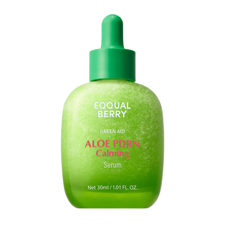 Immagine del prodotto su EQQUALBERRY Aloe PDRN Calming Serum 30 ml – siero viso coreano con aloe e PDRN per idratazione e riparazione della pelle.