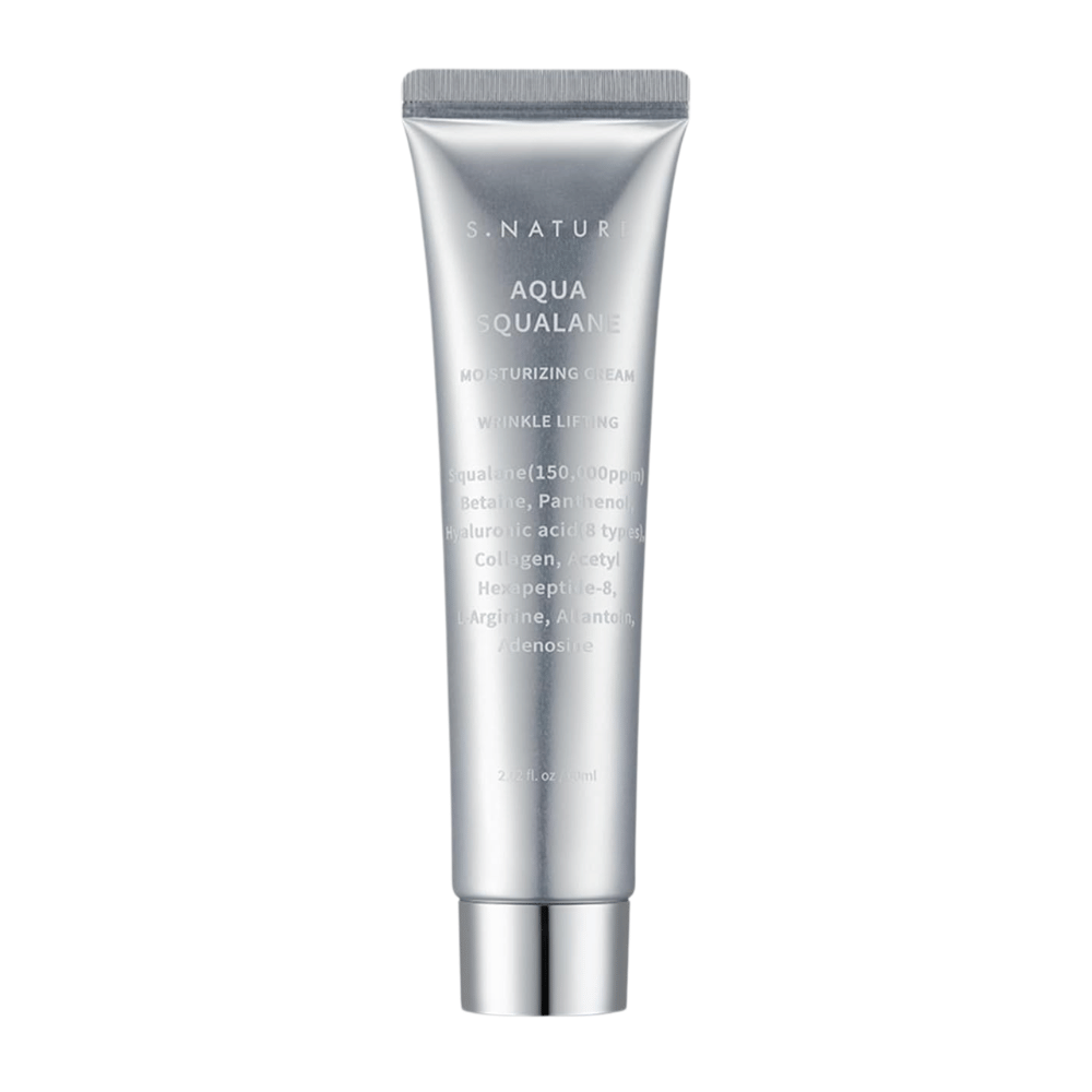 S.NATURE Aqua Squalane Moisturizing Cream 60 ml – crema viso idratante con squalane e acido ialuronico per una pelle morbida e idratata.