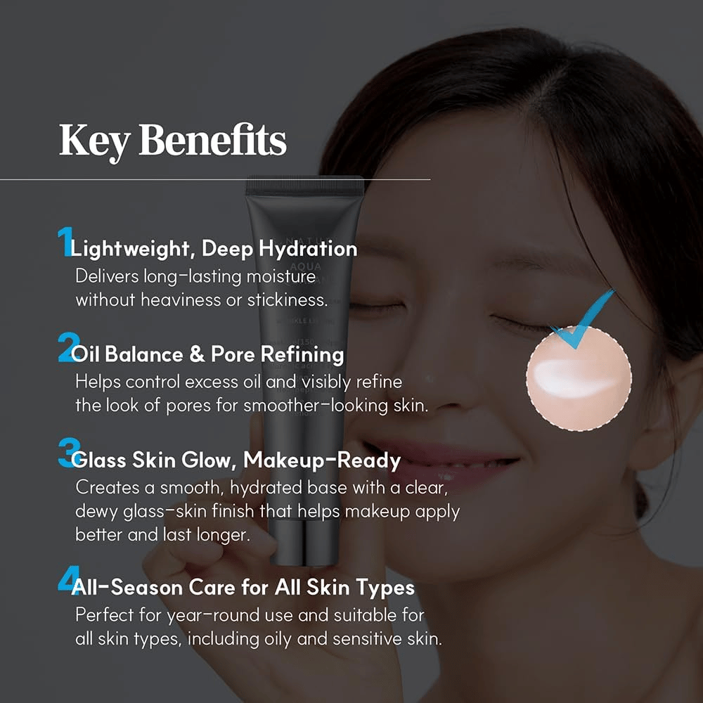 S.NATURE Aqua Squalane Moisturizing Cream offre un'idratazione profonda, rafforza la barriera cutanea ed è adatta a tutti i tipi di pelle, anche quella sensibile.