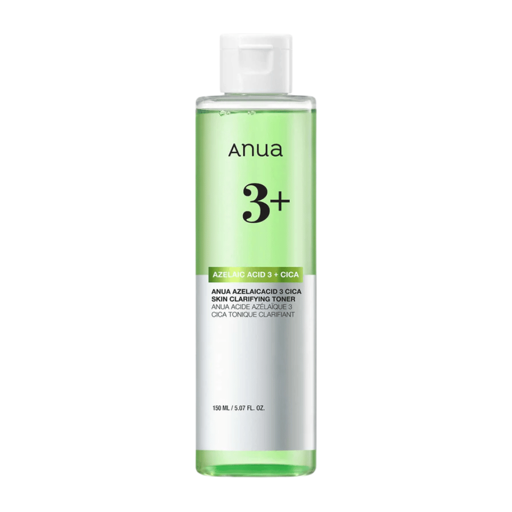 Anua Azelaic Acid 3 Cica Skin Clarifying Toner 150 ml – tonico lenitivo con il 3% di acido azelaico e Cica per pelli sensibili, impure e soggette ad arrossamenti.