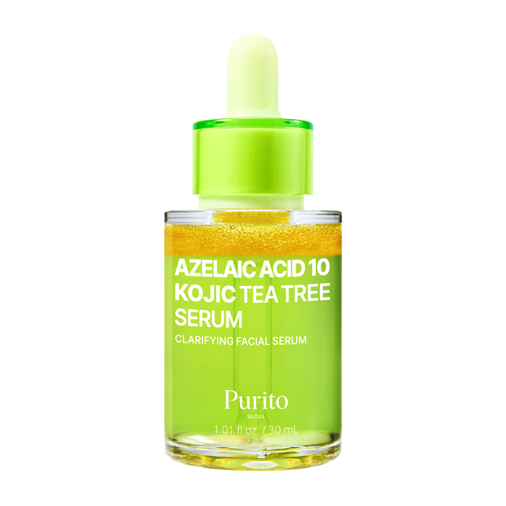 Immagine del prodotto di Purito Azelaic Acid 10 Kojic Tea Tree Serum 30 ml. Siero viso chiarificante per tono della pelle irregolare e impurità.