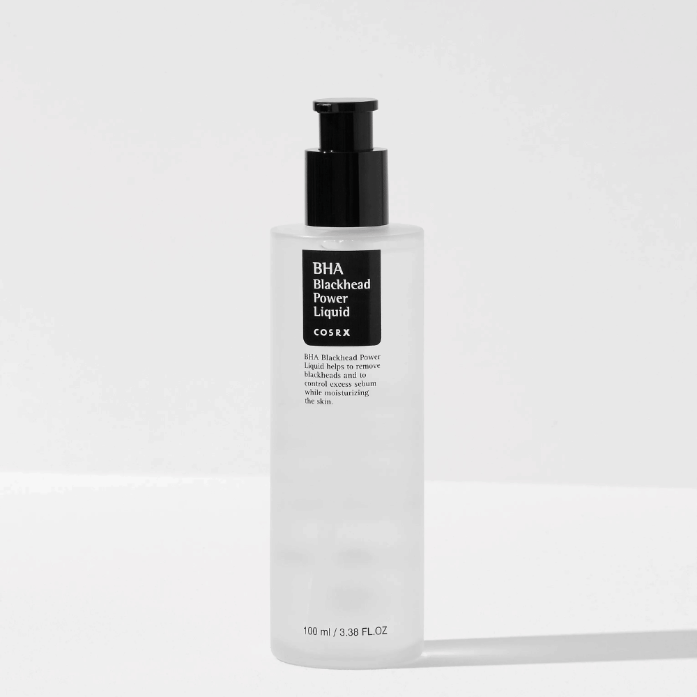 COSRX BHA Blackhead Power Liquid 100 ml – peeling viso chimico con acido salicilico (BHA) per ridurre i punti neri e pulire a fondo i pori.
