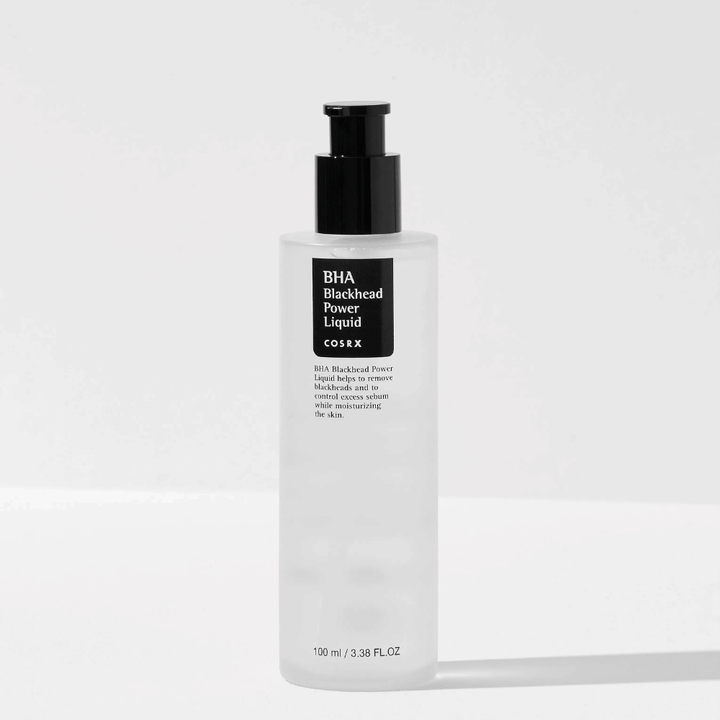 COSRX BHA Blackhead Power Liquid 100 ml – peeling viso chimico con acido salicilico (BHA) per ridurre i punti neri e pulire a fondo i pori.
