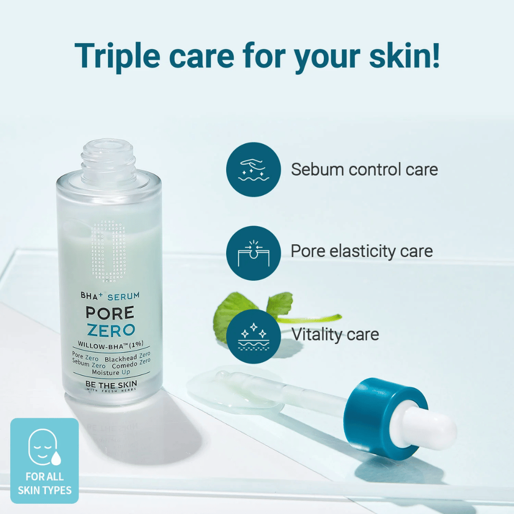 Be The Skin BHA+ Pore Zero Serum con BHA per il controllo del sebo e pori visibilmente ridotti