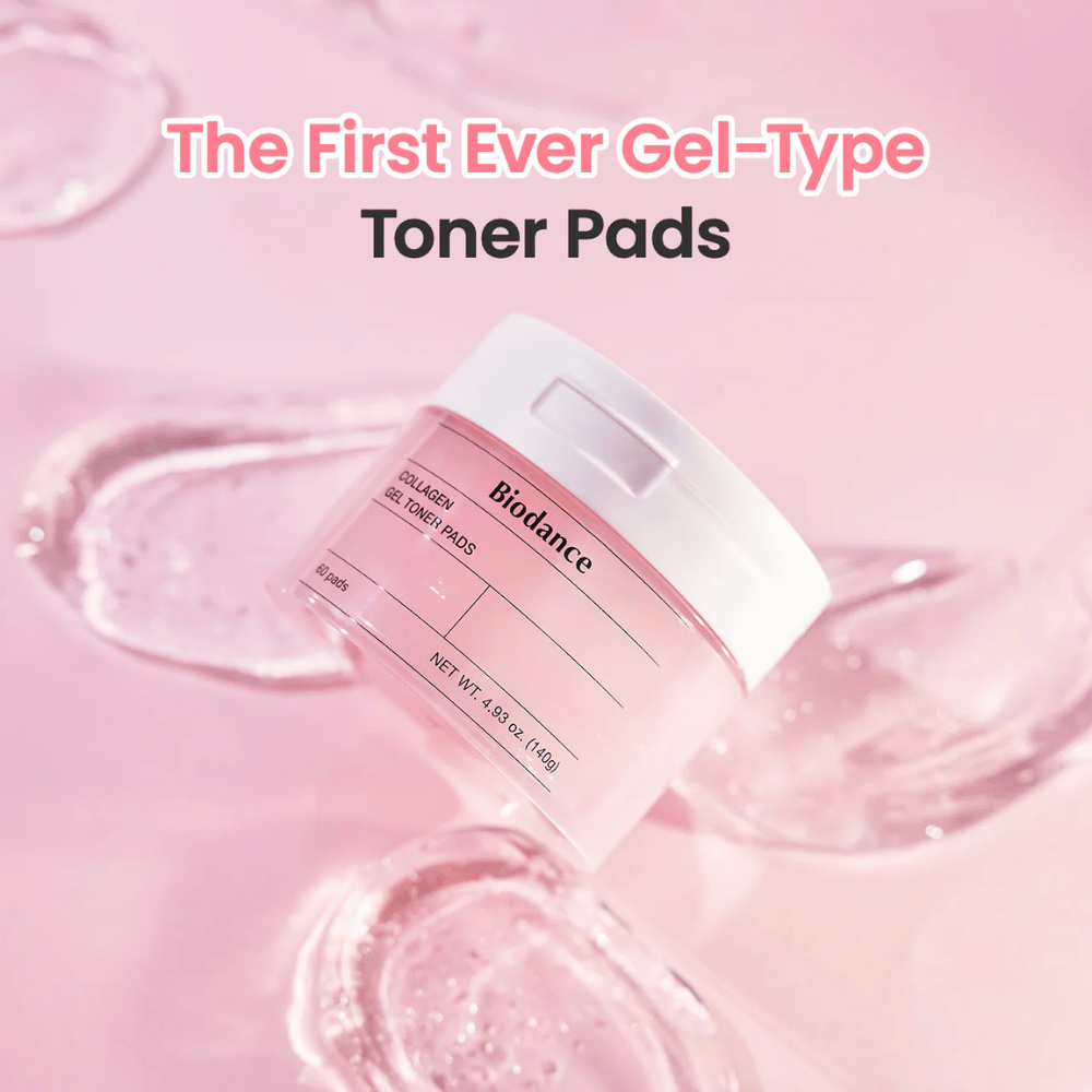Biodance Collagen Gel Toner Pads sono i primi dischetti tonificanti a base di gel che idratano e uniformano la pelle. Perfetto per una routine di cura della pelle rapida e semplice che dona luminosità e migliora la struttura della pelle.