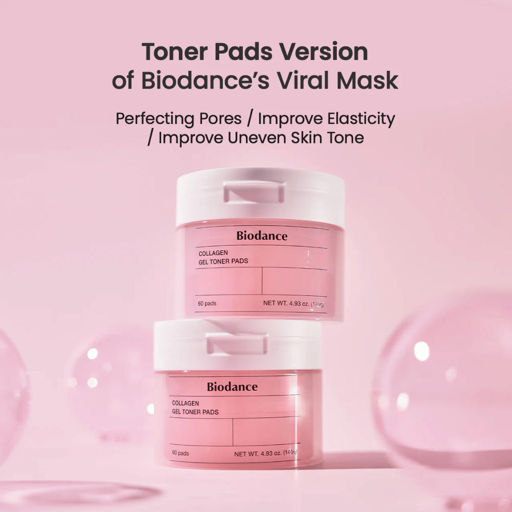 Biodance Collagen Gel Toner Pads combina collagene e ingredienti nutrienti per affinare i pori, migliorare l'elasticità della pelle e uniformare il tono della pelle. Perfetto per un rinfresco quotidiano e una pelle luminosa.