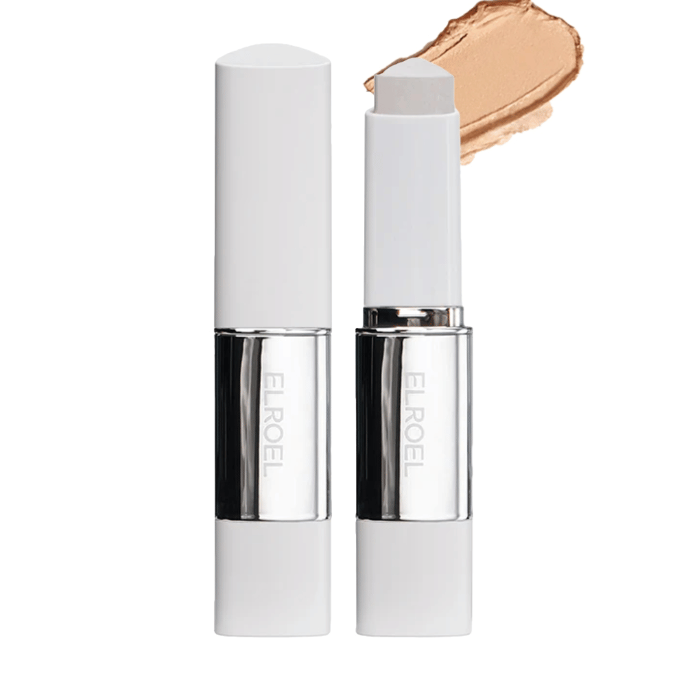 ELROEL Blanc Cover Cream Stick concealer in tonalità profonda con alta copertura e finitura morbida e naturale.