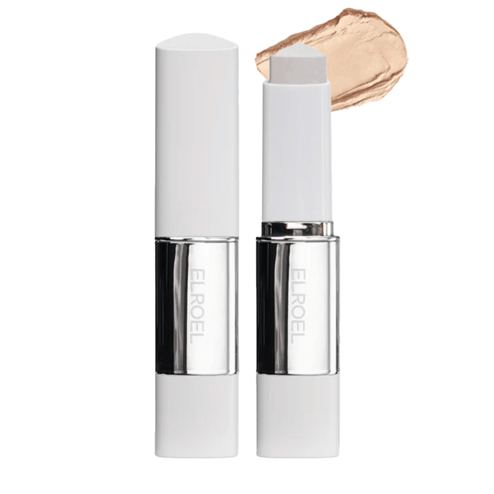ELROEL Blanc Cover Cream Stick concealer in tonalità media, formula cremosa che si fonde con la pelle per un risultato uniforme.