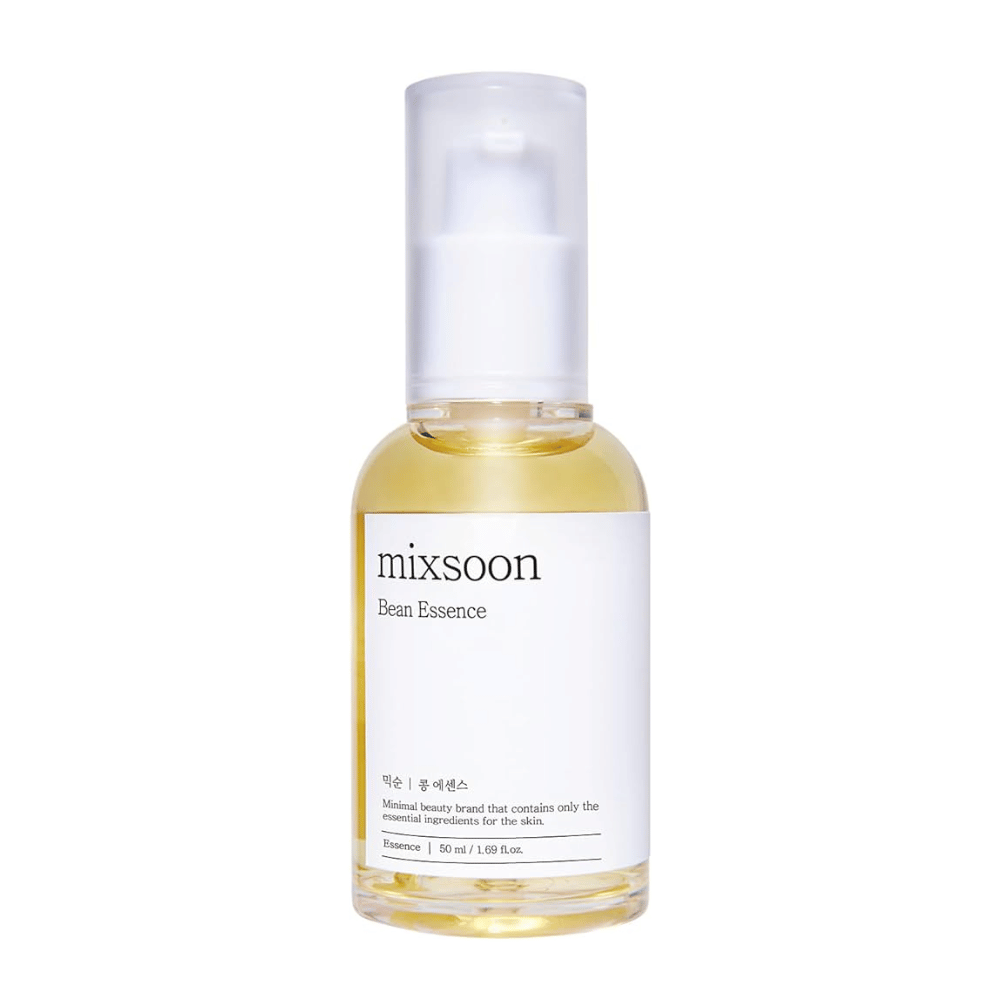 mixsoon Bean Essence-bottiglia su sfondo bianco.