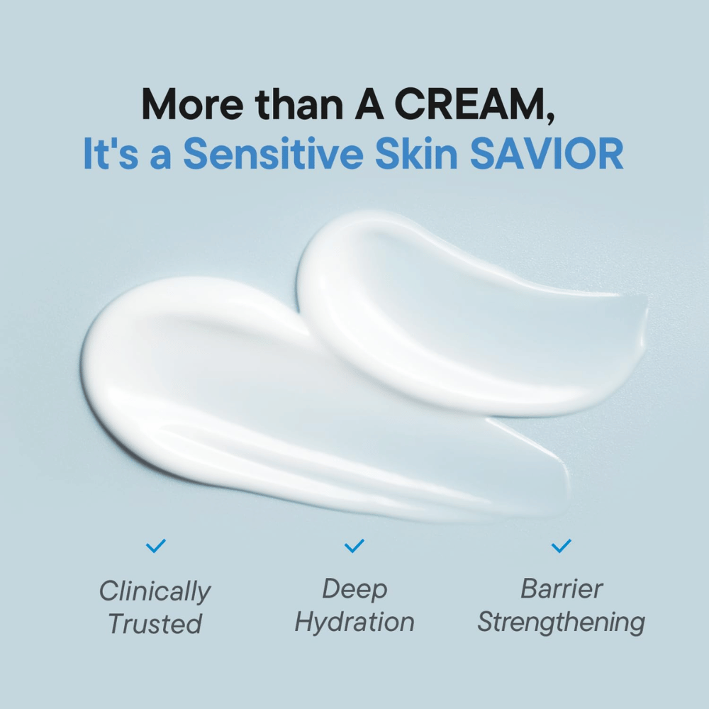 iUNIK Beta-Glucan 3X Barrier Cream con formula clinicamente testata per un'idratazione intensa e una cura della pelle che rafforza la barriera cutanea