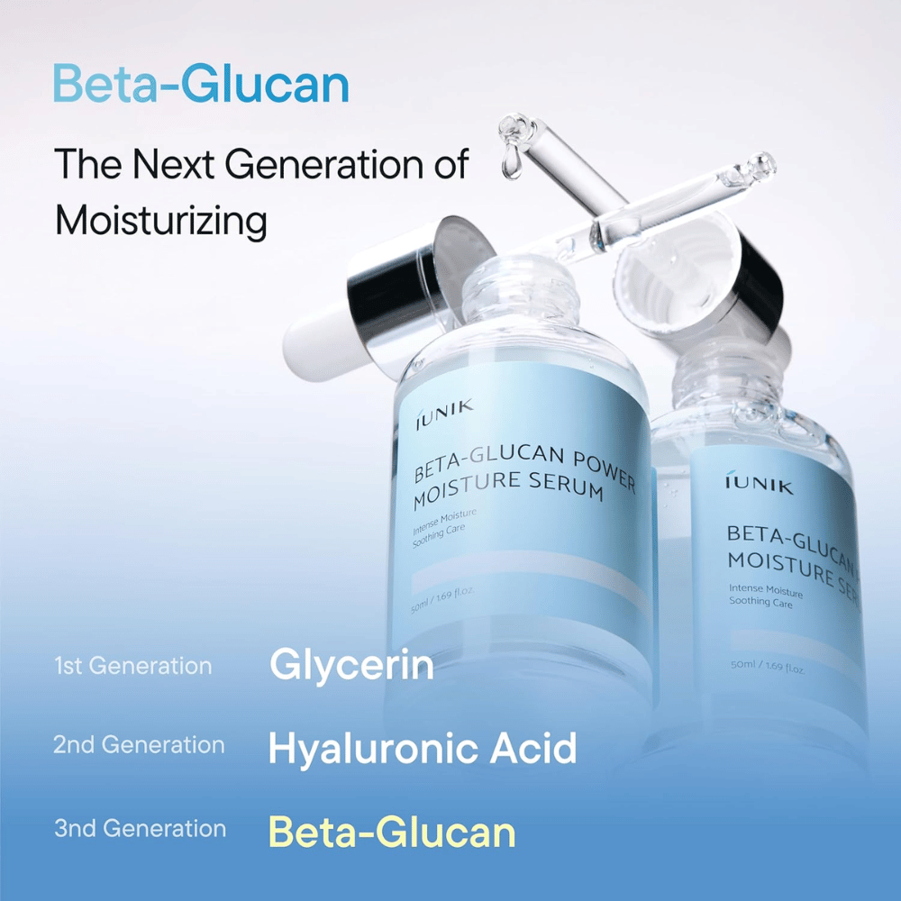 Il beta-glucano in iUNIK Power Moisture Serum – ingrediente idratante di nuova generazione per una barriera cutanea più forte