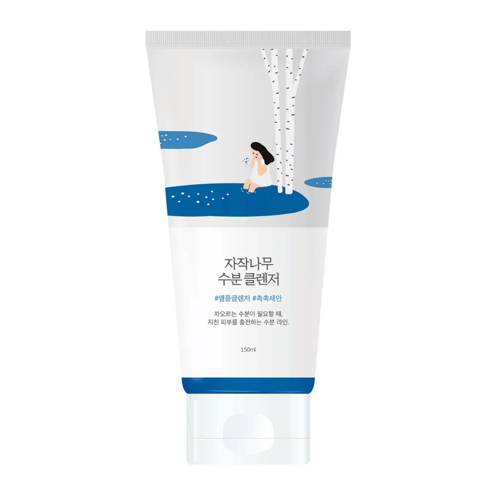ROUND LAB Birch Juice Moisturizing Cleanser 150 ml in tubo, detergente viso delicato e idratante con linfa di betulla che pulisce delicatamente senza seccare la pelle e adatto a tutti i tipi di pelle, anche quella sensibile.