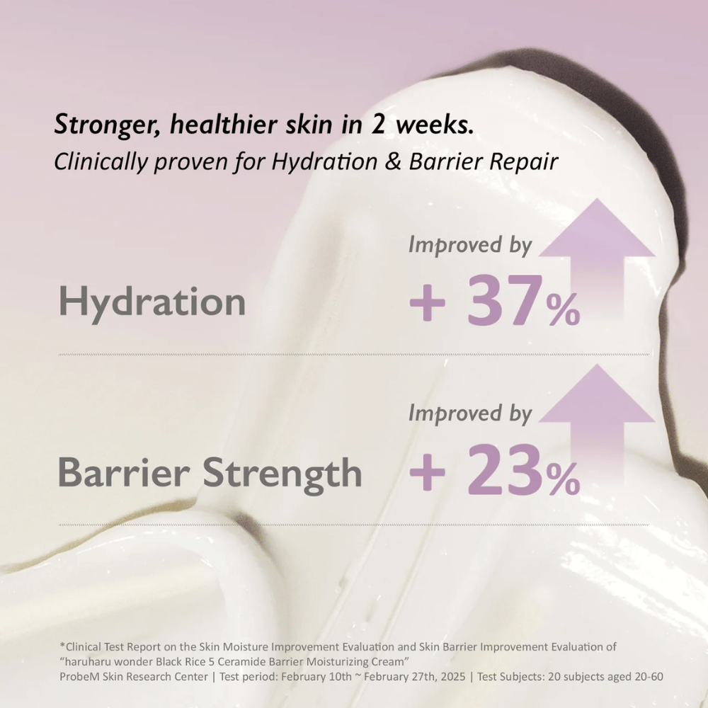 Haruharu Wonder Black Rice 5 Ceramide Barrier Moisturizing Cream – crema idratante con cinque ceramidi per una barriera cutanea rinforzata