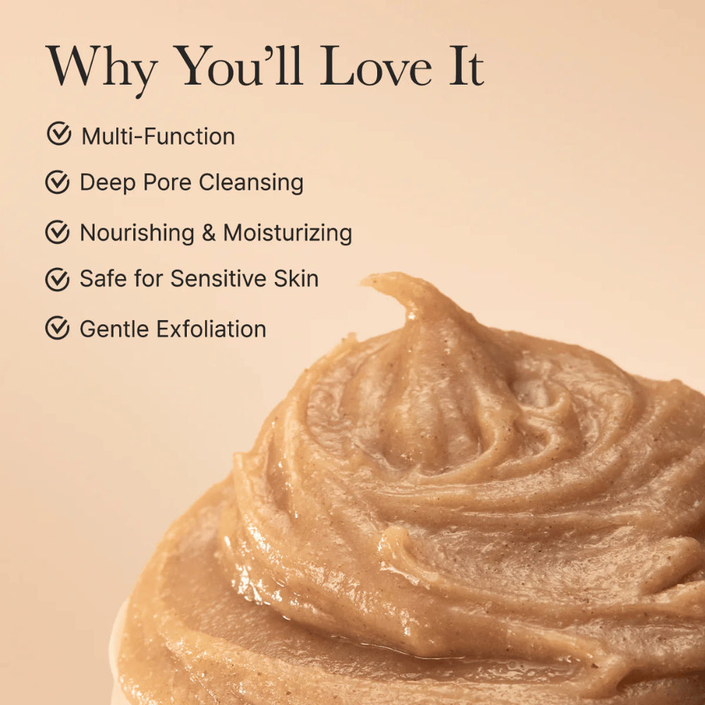 Arencia Calendula Rice Mochi Cleanser – detergente multifunzionale che purifica in profondità i pori, idrata ed è sicuro per la pelle sensibile.