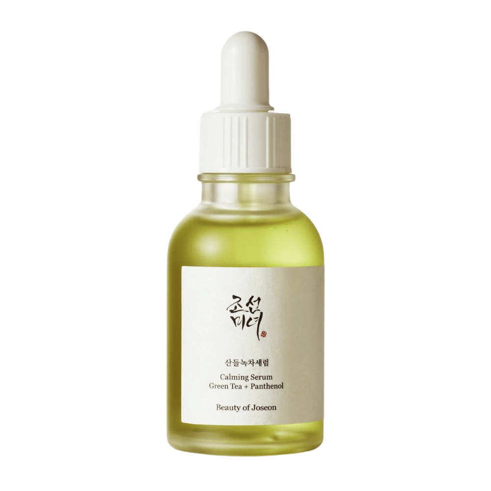 Immagine del prodotto Beauty of Joseon Calming Serum Green Tea + Panthenol in flacone con pipetta – siero idratante ed equilibrante K-beauty.