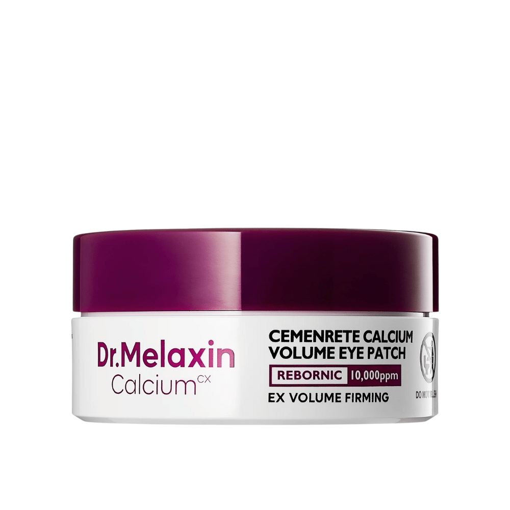 Dr. Melaxin Cemenrete Calcium Volume Eye Patch – patch per occhi in idrogel volumizzante con calcio e Rebornic 10.000 ppm per una pelle più soda e riduzione delle linee sottili.
