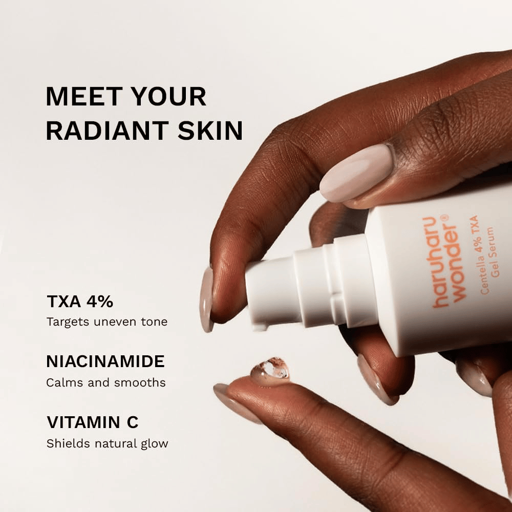 4. Haruharu Wonder Centella 4% TXA Dark Spot Go Away Serum – gel siero con 4% di acido tranexamico, niacinamide e vitamina C