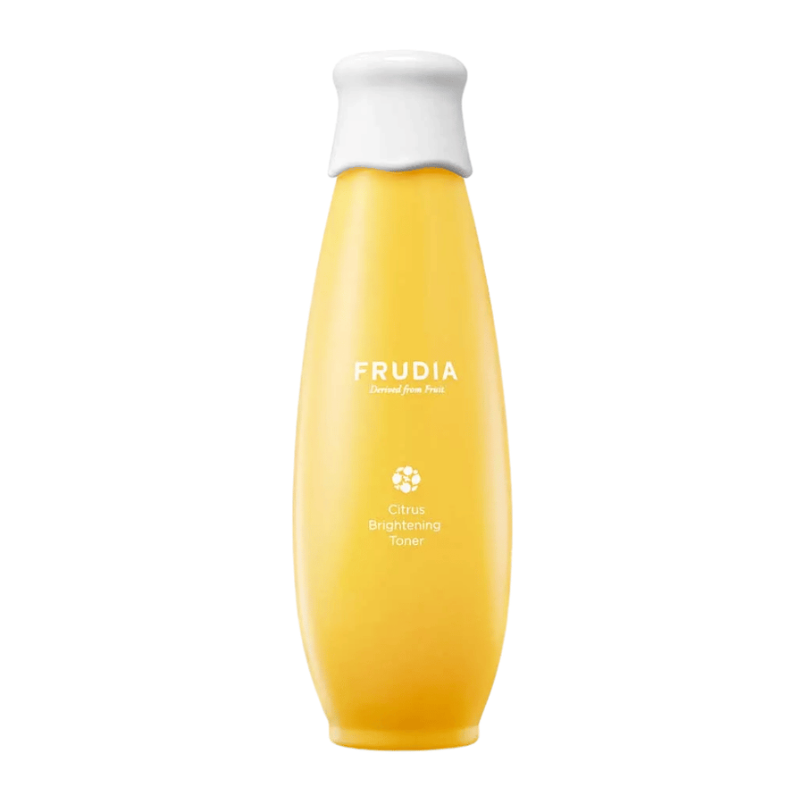 FRUDIA Citrus Brightening Toner 195 ml – tonico coreano con agrumi e vitamina C che illumina il tono della pelle, idrata e dona alla pelle una luminosità fresca e uniforme.