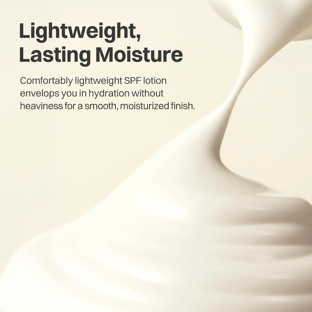 Texture leggera e idratante di Beauty of Joseon Comfort Protection Mineral Body Sun Lotion SPF30