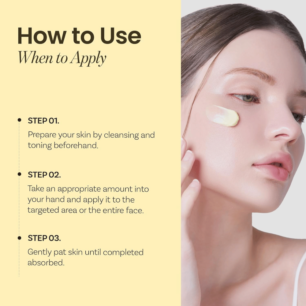 Istruzioni per Ongredients Deep Calming Cream – applicare dopo la pulizia e tonico viso, tamponare delicatamente la crema fino ad assorbimento.