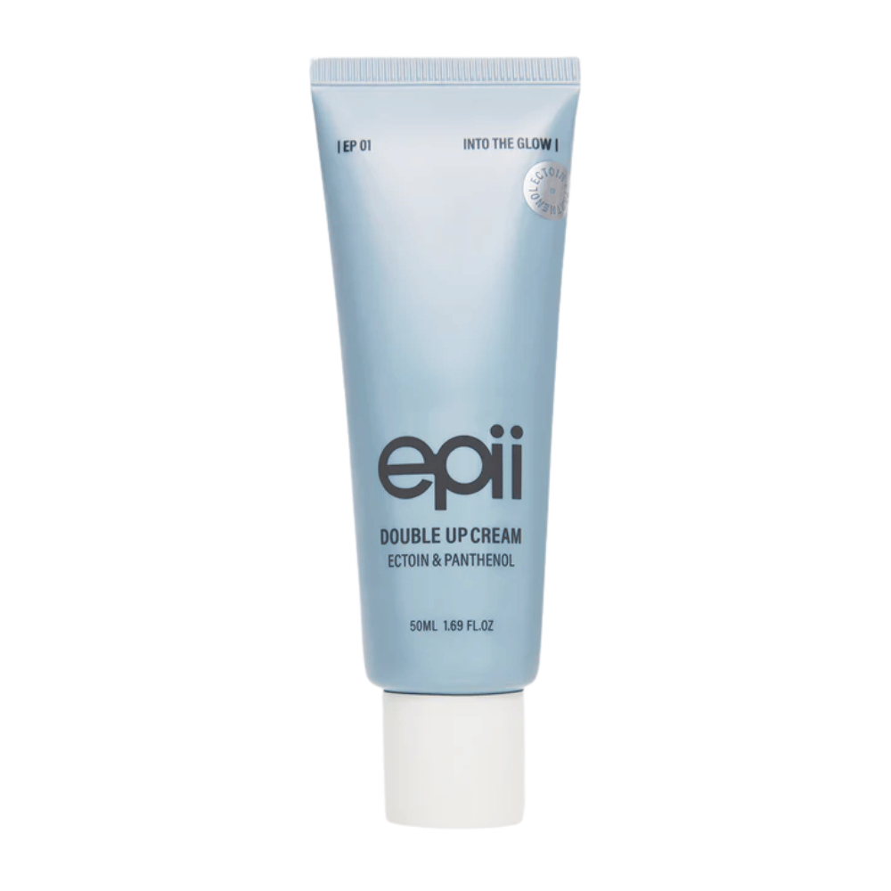 EPII Double Up Cream Ectoin & Panthenol 50 ml – crema viso idratante che lenisce la pelle sensibile e rafforza la barriera cutanea.