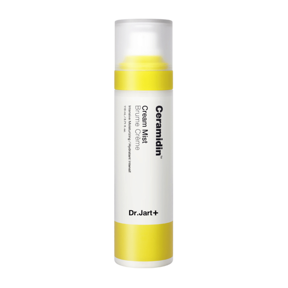 Una Ceramidin Cream Mist 110ml su sfondo bianco.