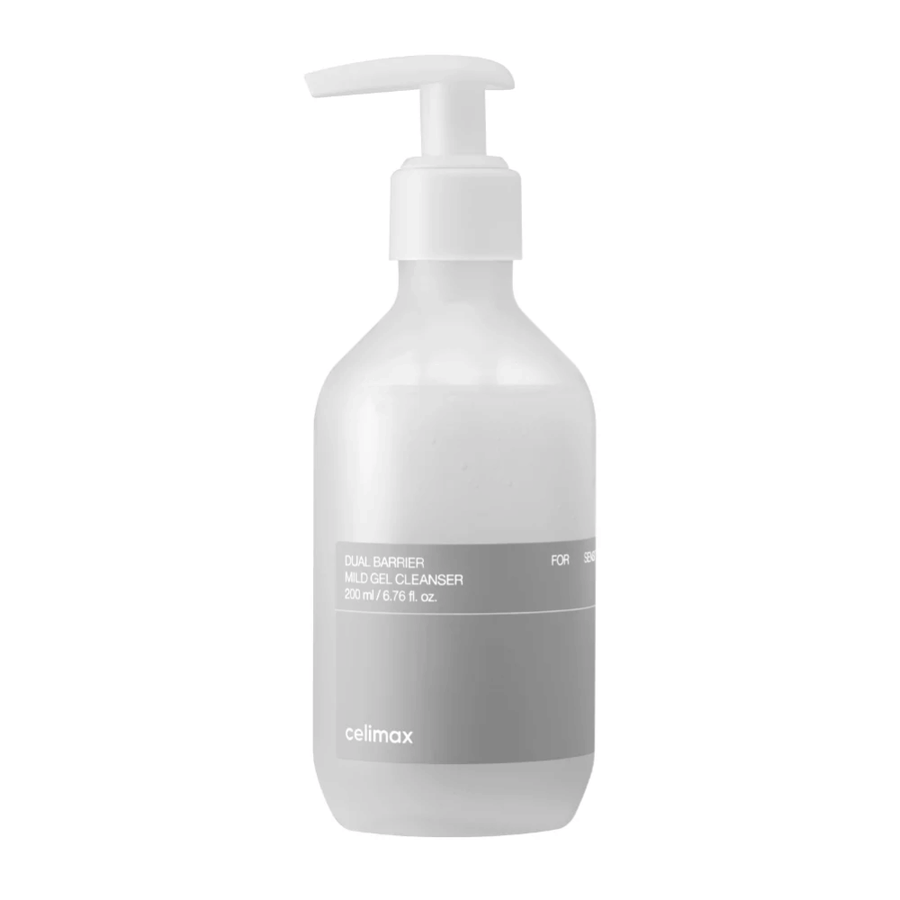 Celimax Dual Barrier Mild Gel Cleanser 200 ml – gel detergente delicato per il viso che pulisce delicatamente, idrata e aiuta a preservare la barriera protettiva della pelle.