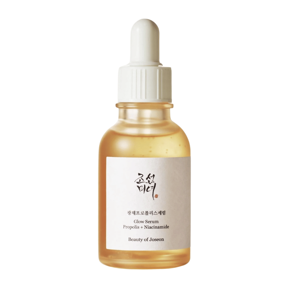 Beauty of Joseon Glow Serum Propoli + Niacinamide in flacone con pipetta - siero coreano che dona luminosità, uniforma il tono della pelle e rinforza la barriera cutanea.