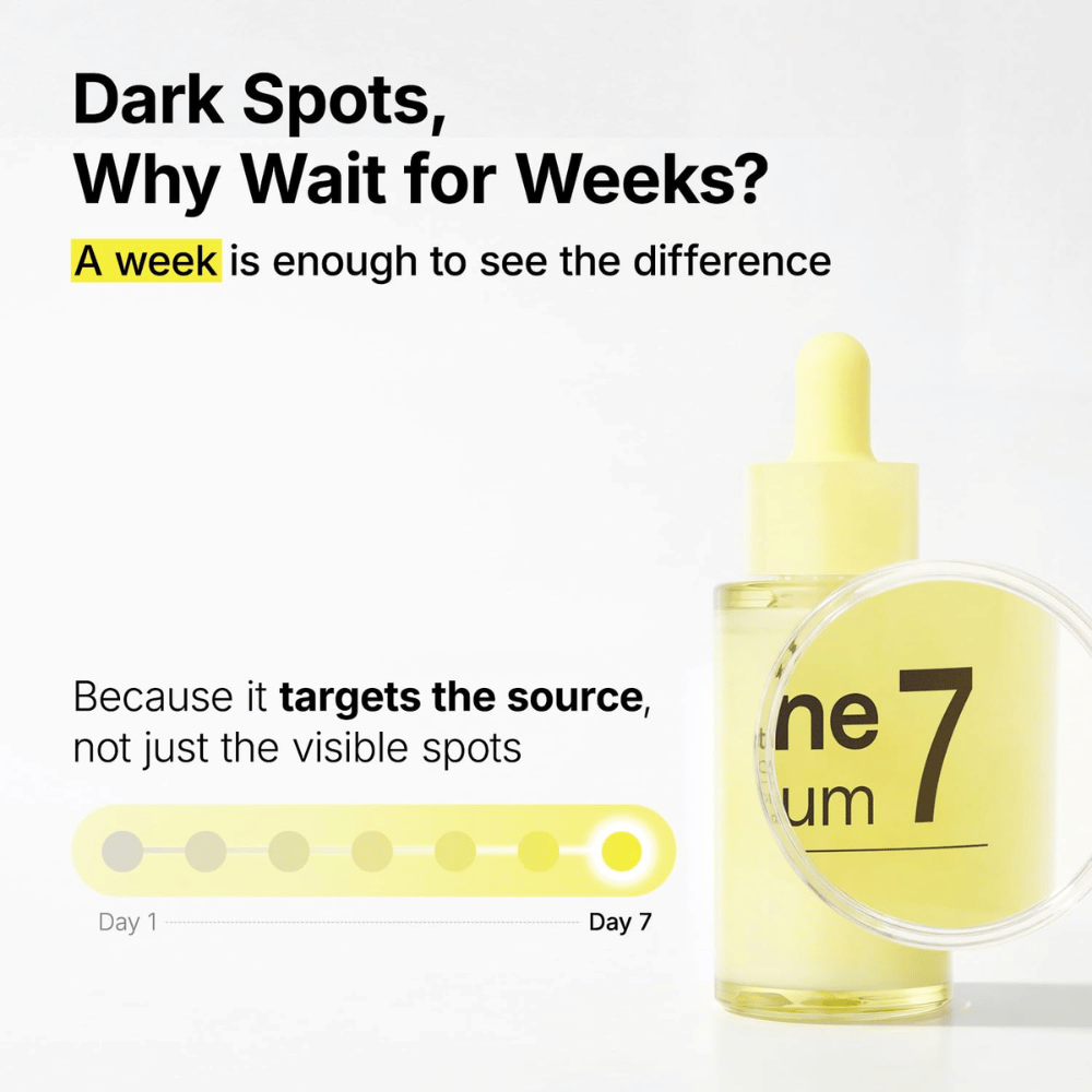 Ma:nyo Glutathione 7 Dark Spot Serum contro le macchie pigmentarie e il tono della pelle non uniforme con risultati visibili già dopo una settimana