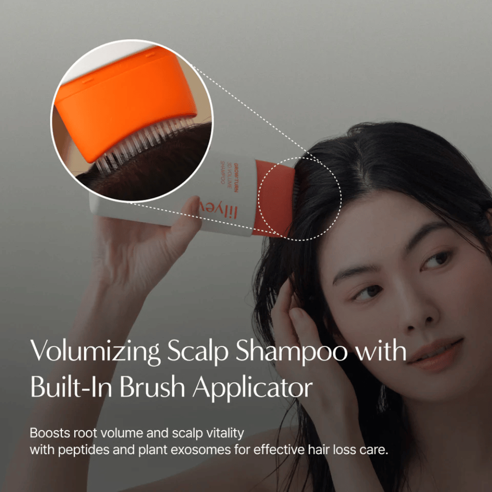 LILYEVE Grow:Turn Exosome 3D Volume Brush Shampoo con esosomi di origine vegetale e complesso proteico