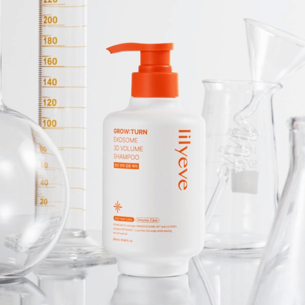 LILYEVE Grow:Turn Exosome 3D Volume Shampoo con esosomi per capelli più folti e cuoio capelluto sano