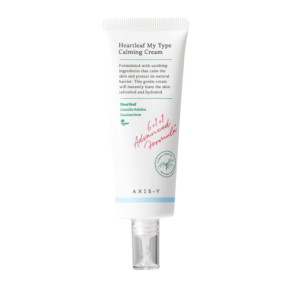 1. AXIS-Y Heartleaf My Type Calming Cream – immagine del prodotto di crema viso in tubetto