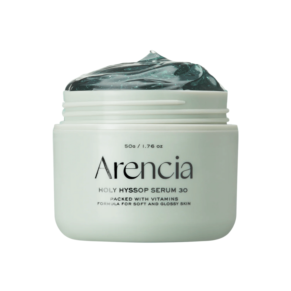 Arencia Holy Hyssop Serum 30 – potente siero vitaminico con estratto di issopo francese che ammorbidisce la pelle e migliora la lucentezza e l'elasticità.