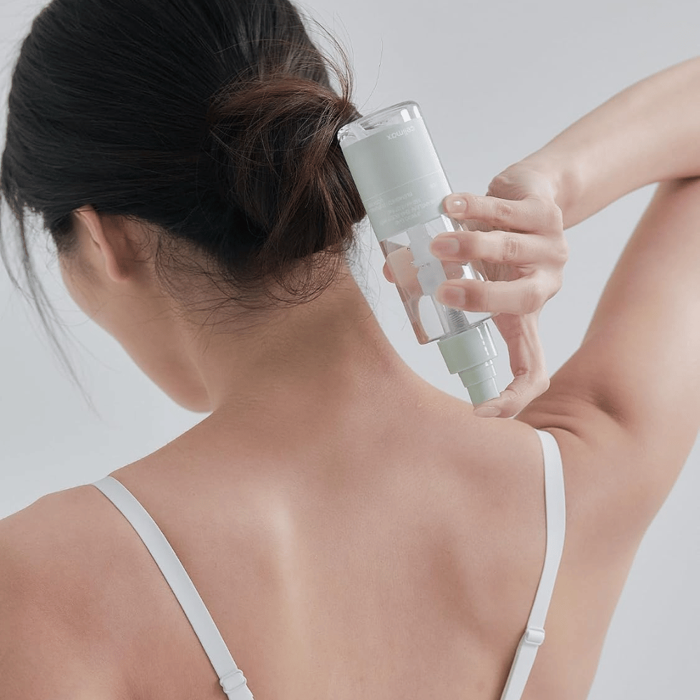 celimax Ji Woo Gae Heartleaf BHA Body Mist si applica su schiena e collo