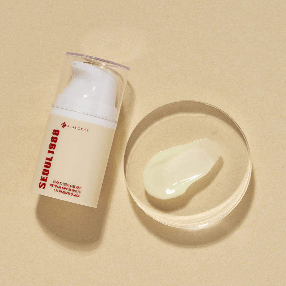 Immagine del prodotto dove si vede il contenuto per SEOUL 1988 Cream : Retinal Liposome 1% + Fermented Rice 50ml