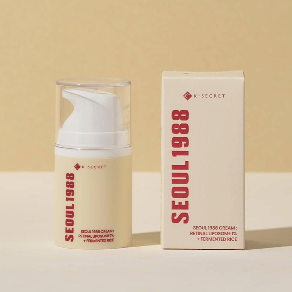 Immagine del prodotto con confezione per SEOUL 1988 Cream : Retinal Liposome 1% + Fermented Rice 50ml