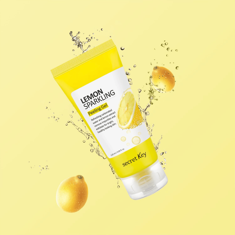 Secret Key Lemon Sparkling Peeling Gel – gel peeling rinfrescante con estratto di limone che esfolia, illumina e dona luminosità alla pelle.
