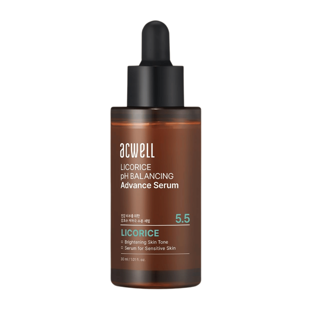 Immagine del prodotto pulita e scontornata di Acwell Licorice pH Balancing Advance Serum su sfondo chiaro.